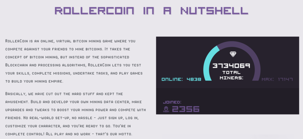 Getting Started in Rollercoin. Lots of free-to-play crypto games