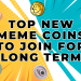 top new meme coins to invest in for long term, best meme coins 2025, high-potential crypto investments, top meme coin presales, next big meme coin