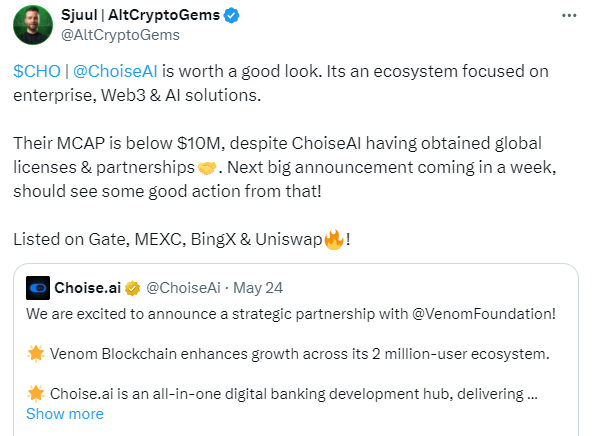 Crypto Traders and Influential Figures Expecting $CHO to Blast Off, But Do Technical Indicators Align With Their Forecasts? 2 AD 4nXd1epLLK1 L9Nc0IlpTuDkc81vz89fIQCARUPIG4WQ2WP4c pn2k4INk9OWnUBhTALeP 25 9LxQHt 2F99Mn5Wt zCsz8 LZyWR8gl3q2eFJPMRMUSNbCtYKppQ3KWpXLDKu28OvEcCkdsUc6A7bsvMnbg