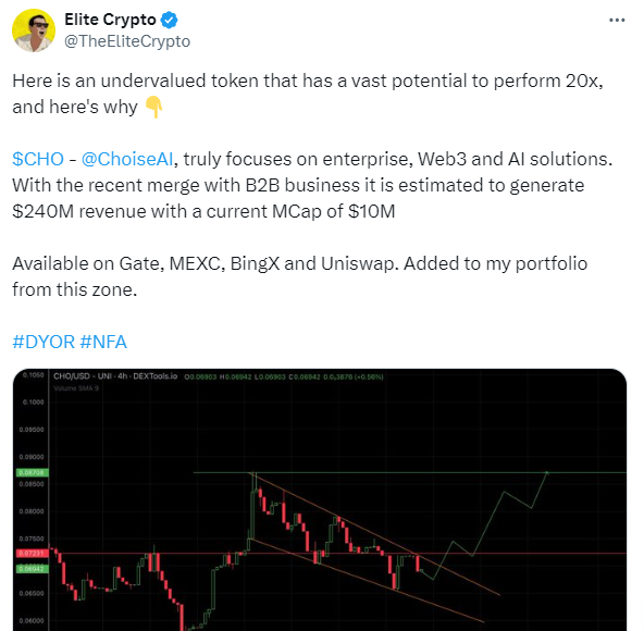 Crypto Traders and Influential Figures Expecting $CHO to Blast Off, But Do Technical Indicators Align With Their Forecasts? 3 AD 4nXfwC6vaMRp QHPASsH3B3i jGkRAMUZQo5lG8mUsGP4cgQfcQBfm9VqcnFoxri4K13nNcOjFVsvCHfbXnvgp KqGvFJ5udWPtJlX3Dc6QtwvmNXNu 4G2qZpZJnriR3n5MHxxy0boj7g54iSBi 95sv7hyA