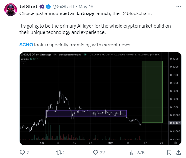 Crypto Traders and Influential Figures Expecting $CHO to Blast Off, But Do Technical Indicators Align With Their Forecasts? 4 AD 4nXfzXKaCw xbugjuLQ4PS2a 74V0dILcfj4pm8vpawviYHzraUUVJZkXElRAwDSQySr8UplVNaSXanzE3LbH0zxvQiMHxyrsXKycnjBx2vxV5G1KRj9VwGqYlviqCcB0l LvEJzGkaLqECAUtWVRqfNOqniI