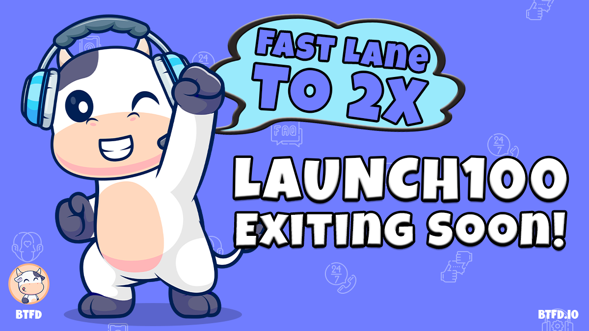 Only Days Left to Claim BTFD’s LAUNCH100 2x Token Bonus—Ends March 30! SPX6900 Pumps, Moo Deng Slips, Join the Best Cryptos to Join For Long Term