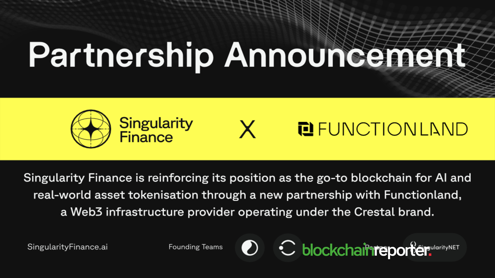 Singularity Finance and Functionland Partner to Enhance Web3 and AI-Powered Blockchain Development
