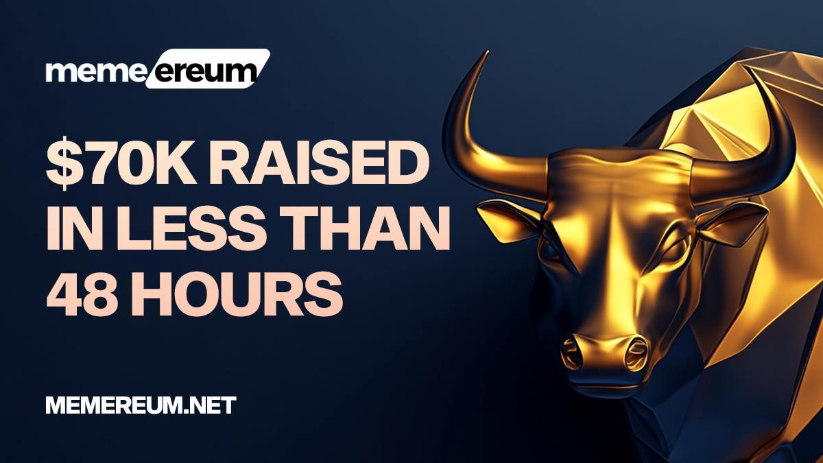 Memereum Raises $70k in Just 48 Hours—Presale Total Nears $1.3M