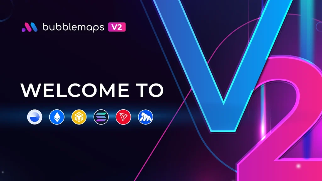 Bubblemaps V2 Launches with Real-Time Onchain Intelligence Across Major Blockchains 1 Bubblemaps