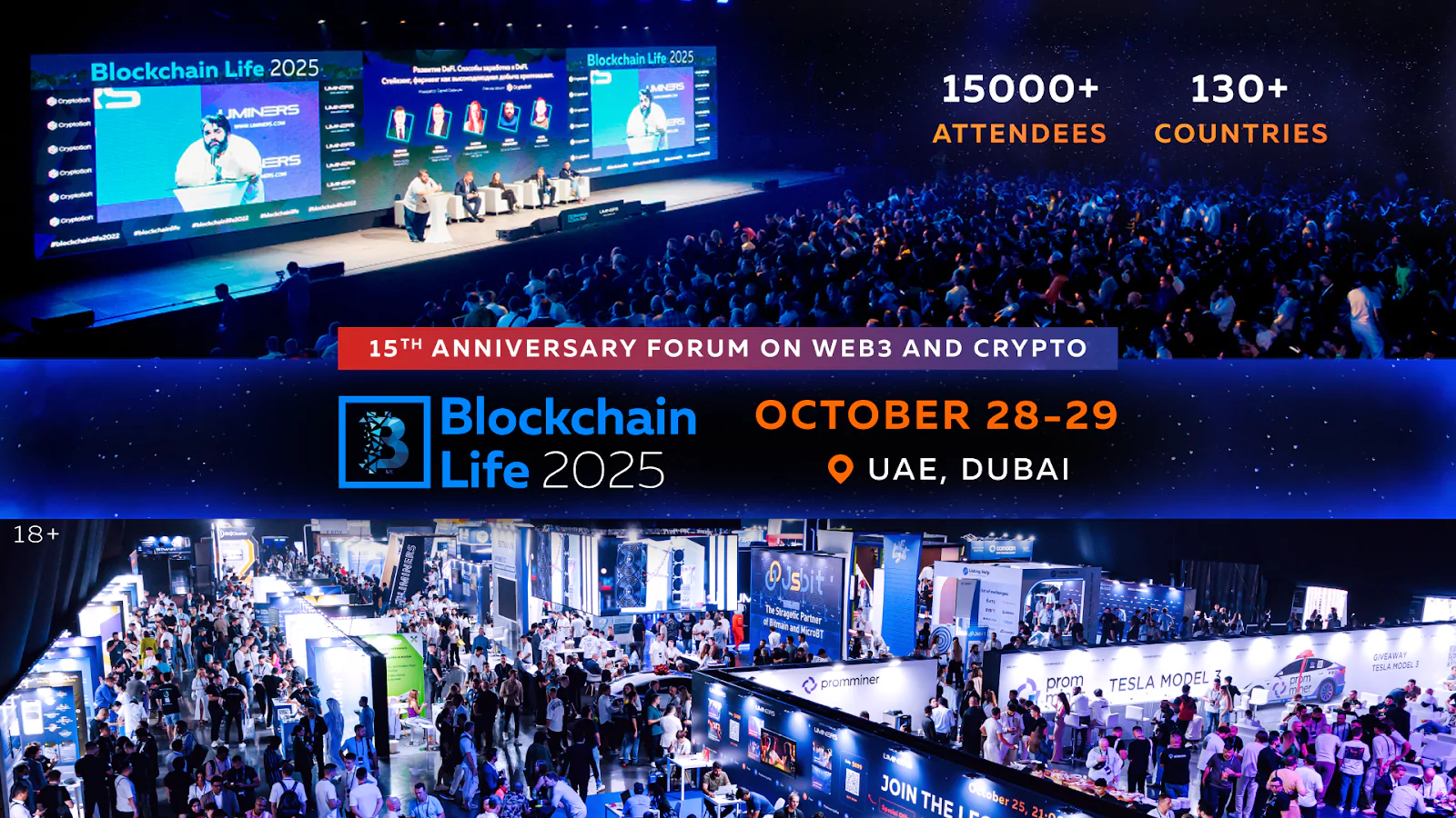 15th Anniversary Blockchain Life Forum to Take Place in Dubai, October 28-29, 2025 – Unprecedented Scale.