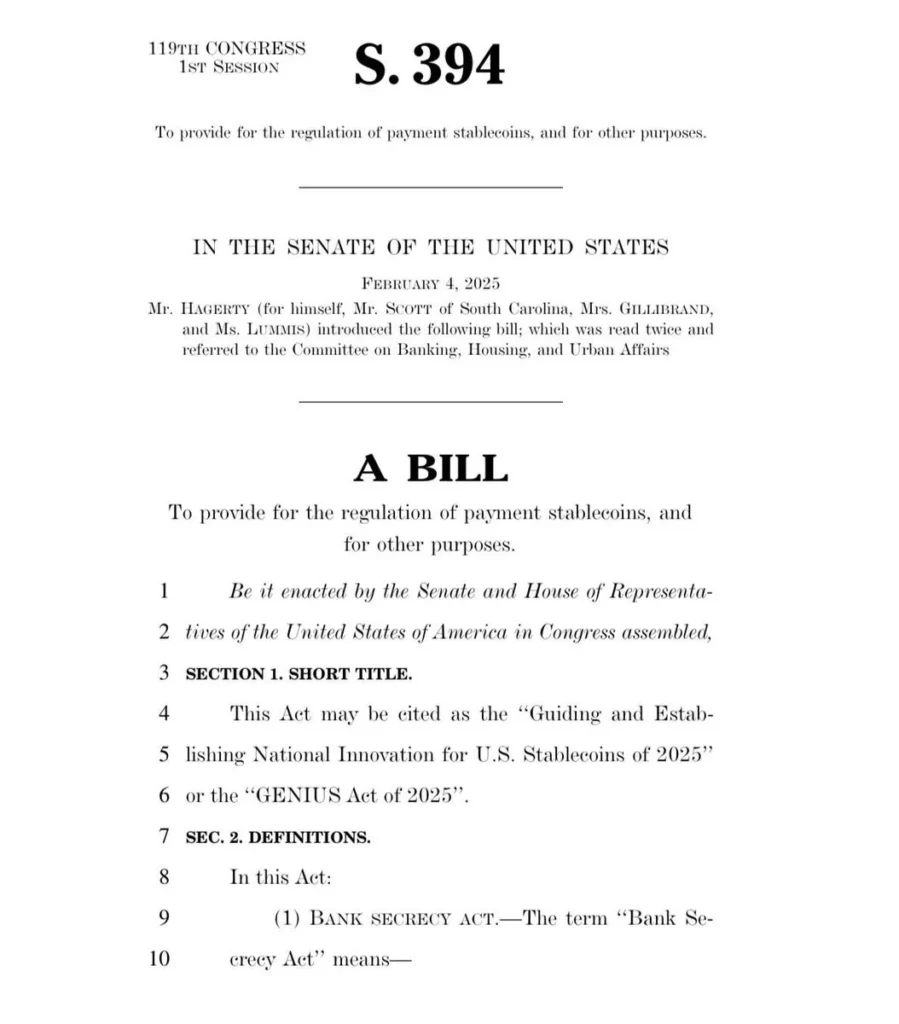 Senate Fast-Tracks GENIUS Act That Could Spark a U.S. Stablecoin Boom 2 image 1