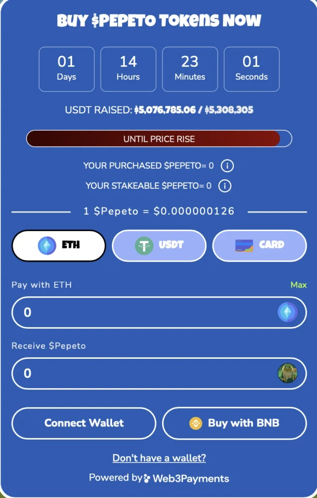 Can Pepeto Take The Lead rom Pepe, Will Either Make x100, Best Time to Buy Pepe Now? 5 pepeto3