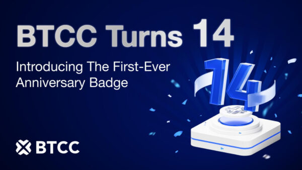 BTCC Exchange Celebrates 14th Anniversary with Launch of First-Ever User Badge Program