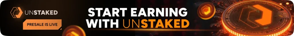 In Record Time, Unstaked’s Presale Secures Nearly $10M in Funding! Solana Rally Builds & DOGE Whale Action Grows 5 unstaked banner