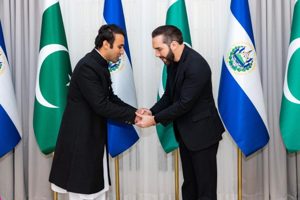 Pakistan’s Minister of State for Crypto, Bilal Bin Saqib, Meets President Bukele in Historic “Biplomacy” Visit as Pakistan Positions Itself as a Leader in the Digital Asset Space 2 Bilal Bin Saqib and Bukele2
