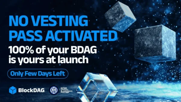 KAS Nears Breakout, ATOM Tests Support, BlockDAG Opens NO VESTING PASS With 100% Launch Access