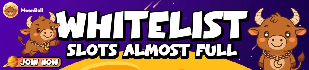 The Best Crypto Whitelist Is NOW Live: MoonBull Moves Early as Dogecoin and Housecoin Shift Focus 3 MoonBull bannner 1