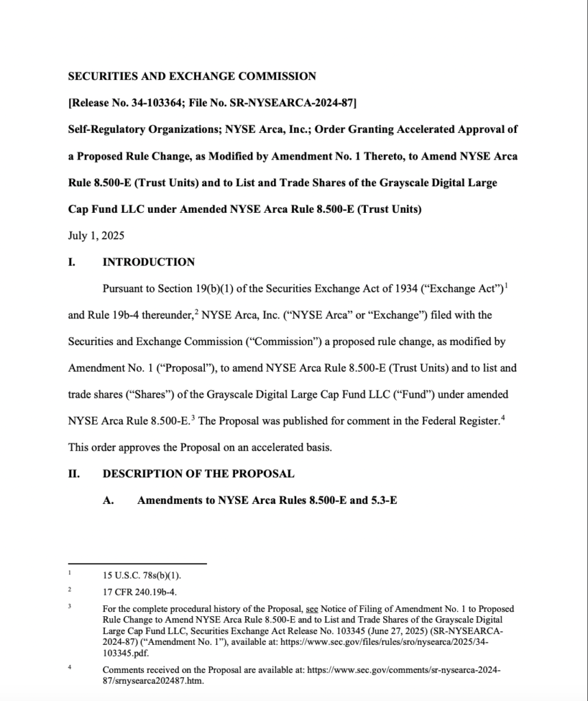 SEC's Approval for Grayscale