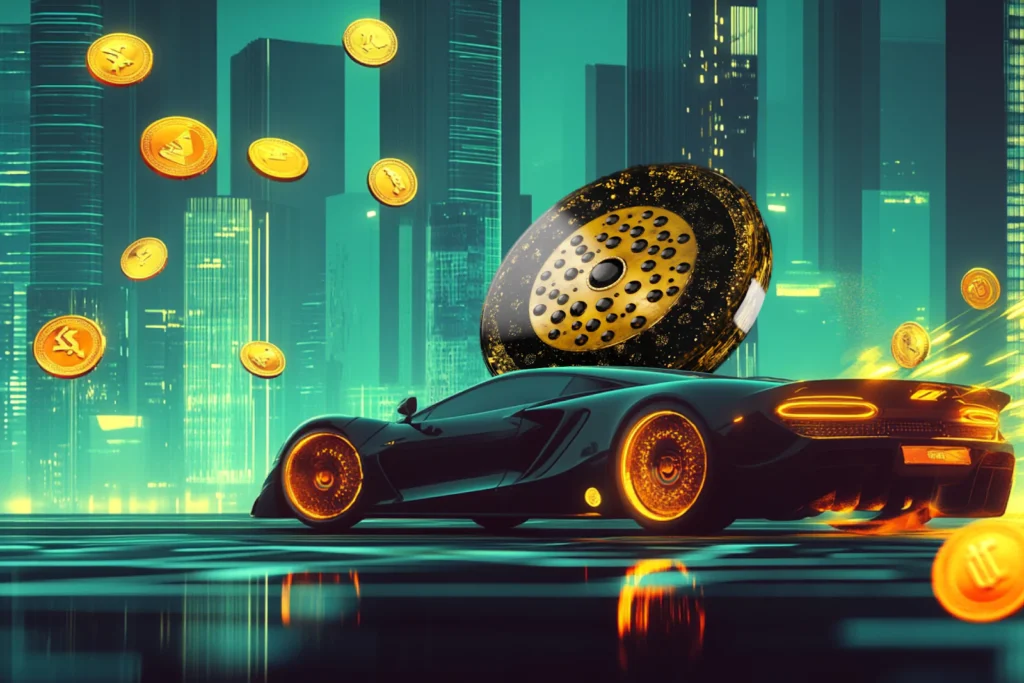 car crypto banner