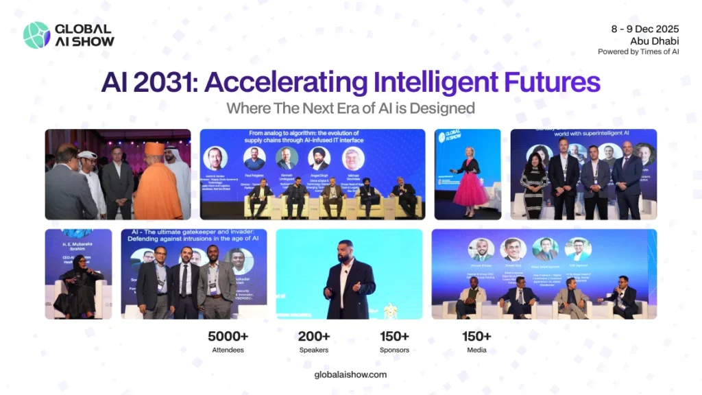 VAP Group in Association with Abu Dhabi Convention & Exhibition Bureau is Set to Host All AI futurists at The Global AI Show at Abu Dhabi, on 8-9th December 2025 1 Global AI Show 1
