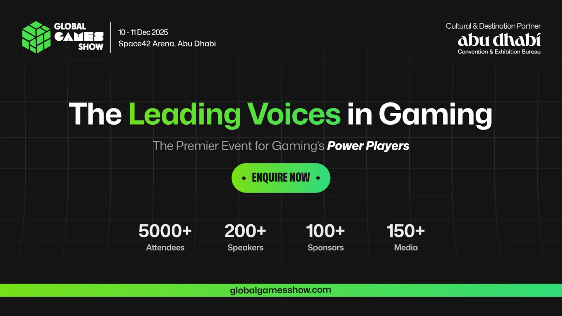 Meet the Leading Voices of Gaming World at The Global Games Show 2025 Hosted by VAP Group in Association with Abu Dhabi Convention & Exhibition Bureau in Abu Dhabi