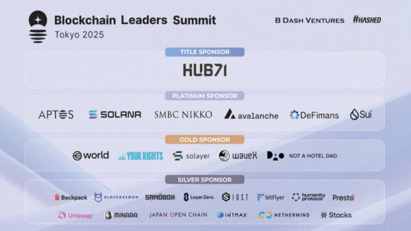 B Dash Ventures and Hashed Announce Sponsors and Main Speakers for Blockchain‬‭ Leaders Summit Tokyo 2025