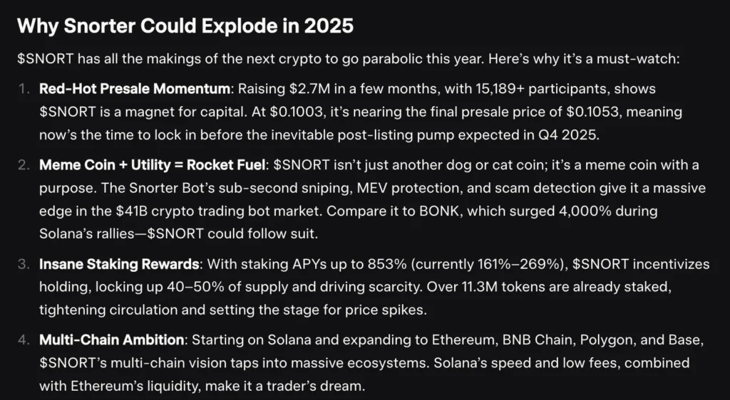 Elon Musk’s Grok Predicts the 5 Next Cryptos to Explode in 2025 6 grok6