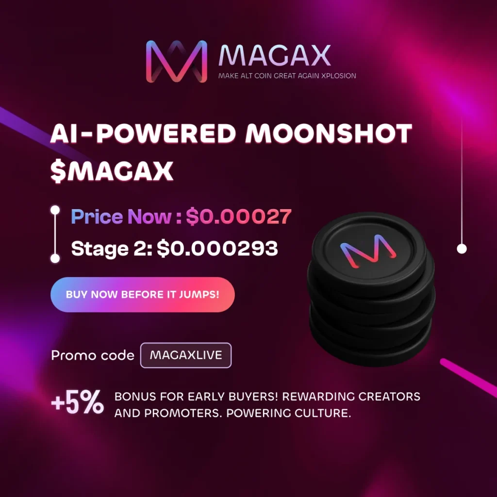 Cheapest Cryptocurrency With 166x Potential? Moonshot MAGAX Joins Ethereum and Cardano on Analyst Lists 1 image 2 9