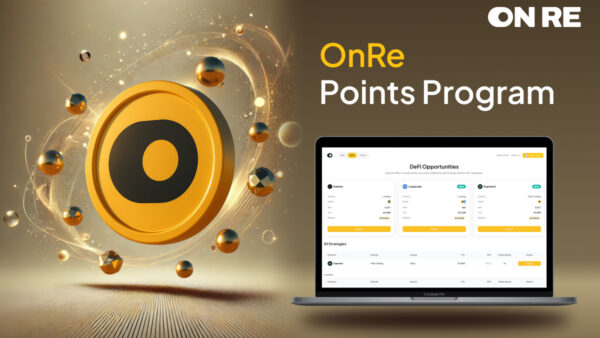 OnRe Introduces Points Program Rewarding ONyc Participation Across DeFi