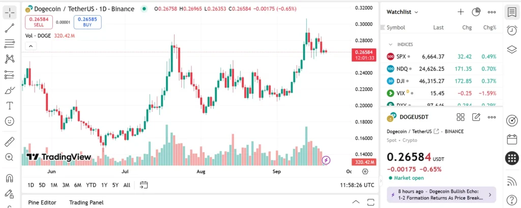 Dogecoin, Shiba Inu Or Remittix? Which Of These Is Expected To 30x By January? 2 chart315135 1 8