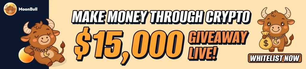 Looking to Cash In Big on Crypto? MoonBull $15K Giveaway Lights Up Crypto Markets as Dogwifhat and Brett Surge 1 moonbull315135 3