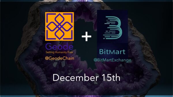 Geode Lists GEODE Coin on BitMart.com as Part of Ongoing Decentralized Infrastructure Expansion