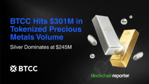 BTCC Sees Record $301M in Tokenized Precious Metals Trading as Silver Demand Spikes