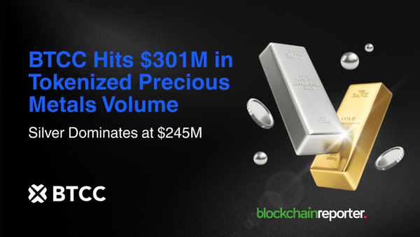 BTCC Sees Record $301M in Tokenized Precious Metals Trading as Silver Demand Spikes