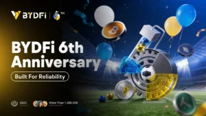 BYDFi Marks 6th Anniversary with Month-Long Celebration, Built for Reliability