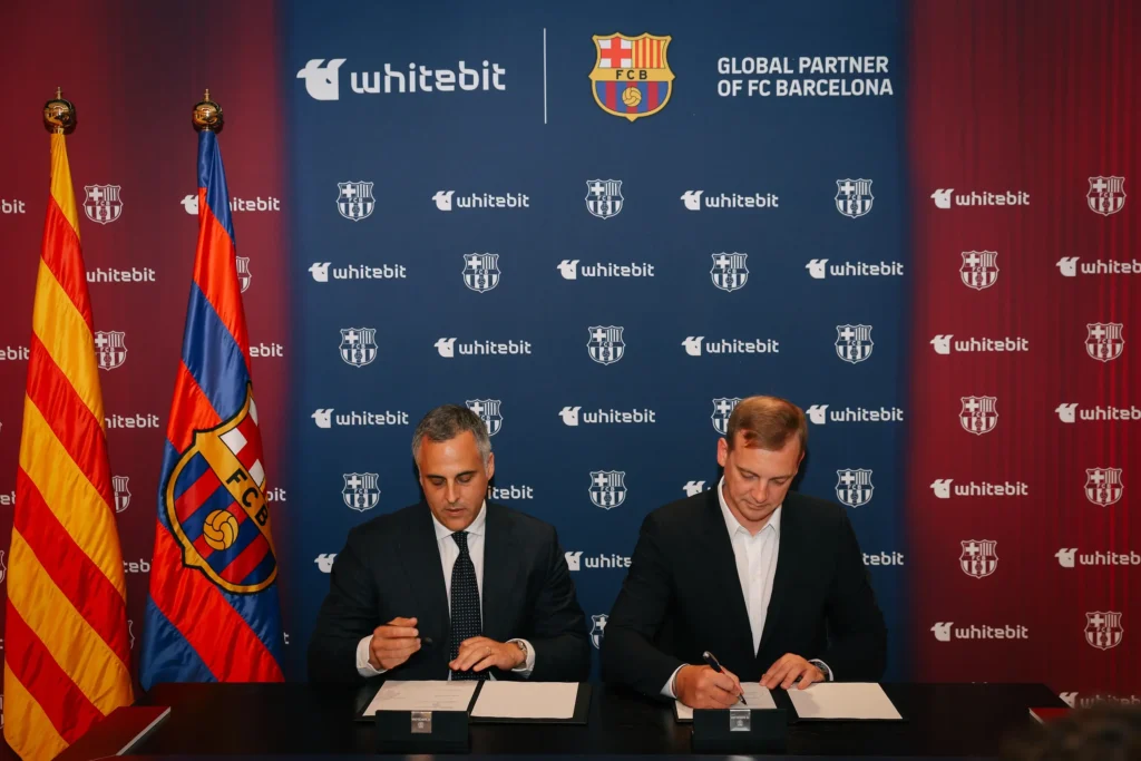 WhiteBIT and FC Barcelona Announce Five-Year Agreement to Drive Global Innovation in Sport 1 whiteBIT Barcelona