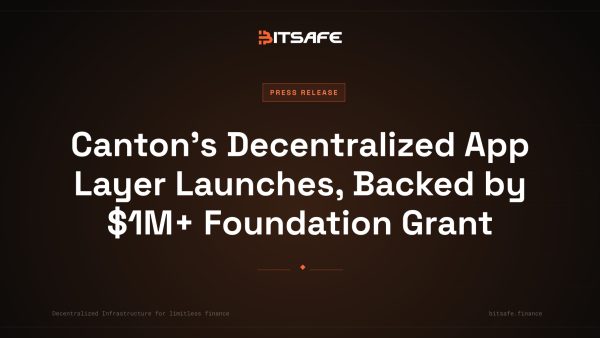 Canton’s Decentralized App Layer Launches, Backed by $1M+ Foundation Grant
