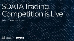 DATA Network Surpasses 100 Million Registrations as $DATA Trading Competition Opens on Upbit