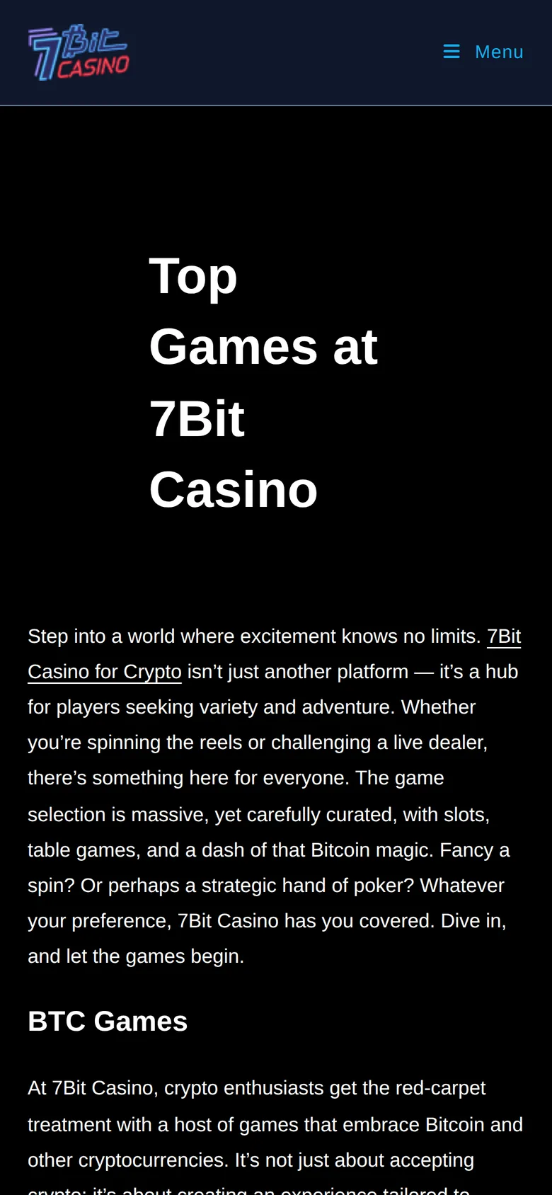 7bit mobile interface — screen 2