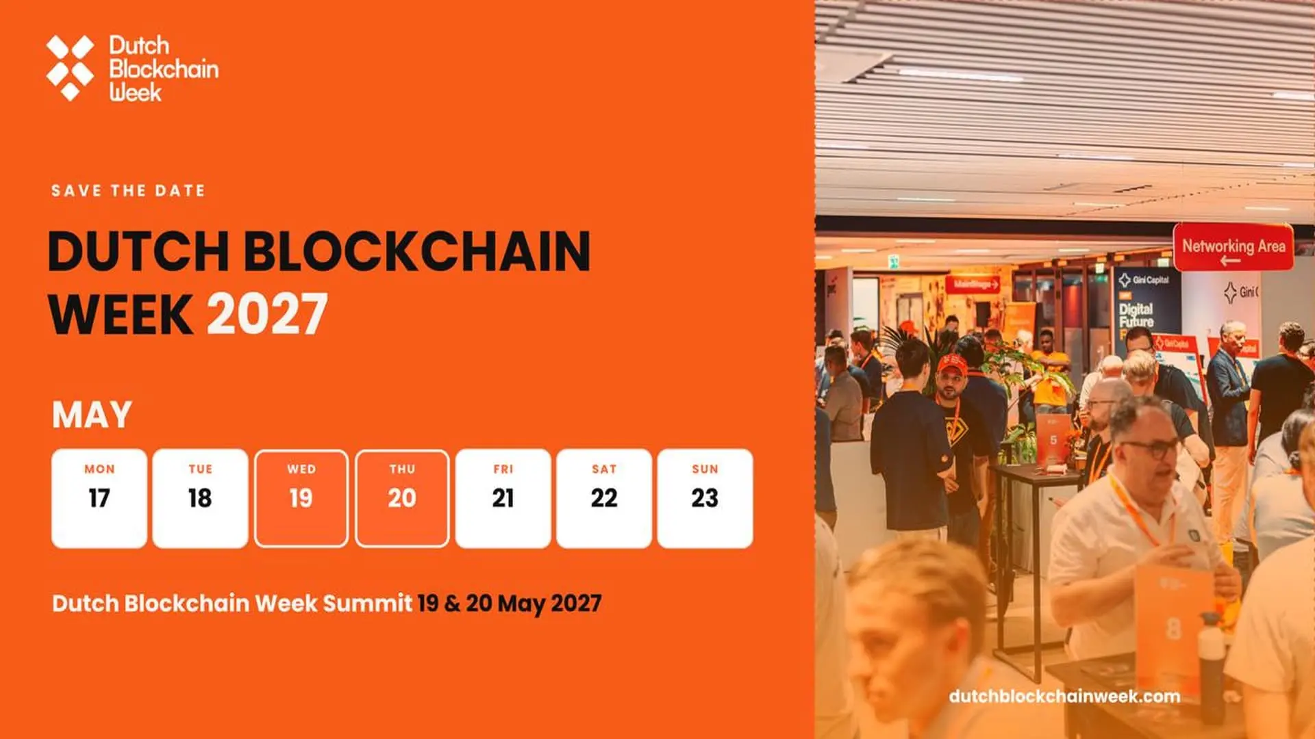 Dutch Blockchain Week announces 2027 dates and return to Johan Cruijff ArenA
