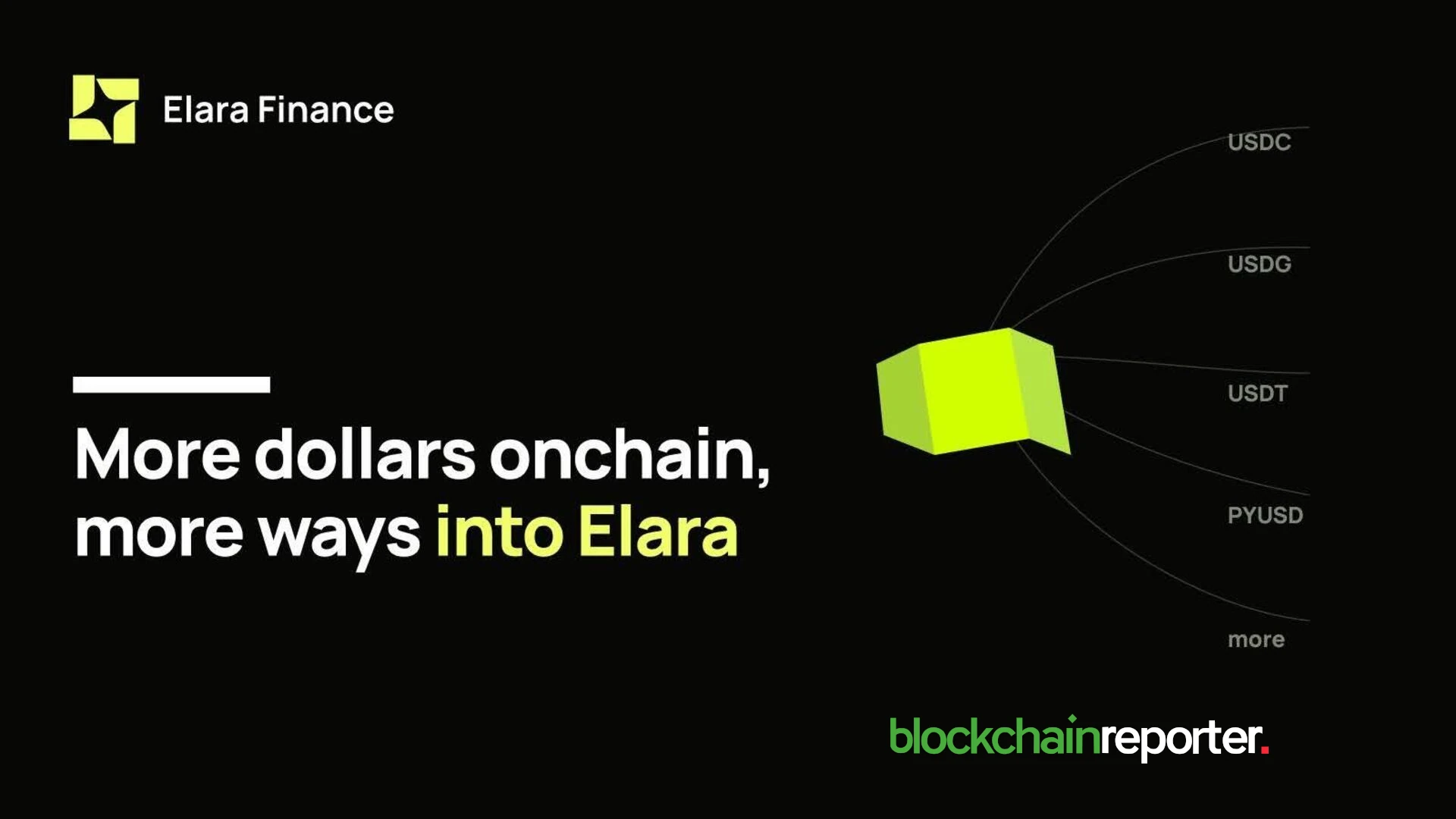 More Dollars Onchain, More Ways Into Elara