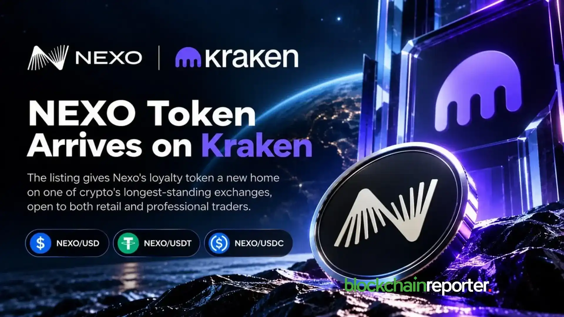NEXO Token Arrives on Kraken With USD, USDT and USDC Pairs